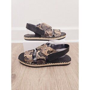 Vince Black and Tan Sandals